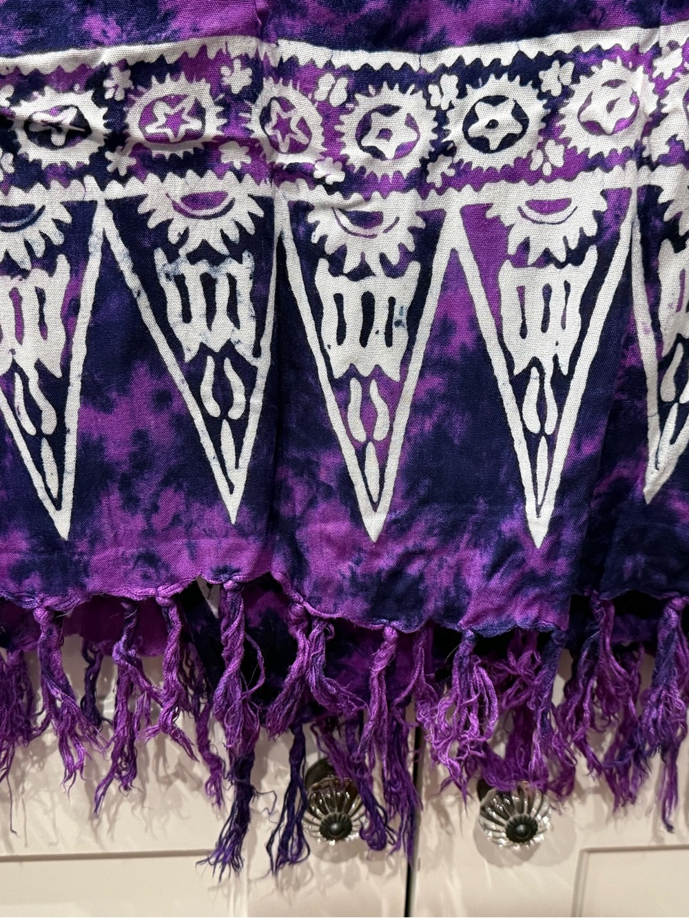 Purple Tie-Dye Butterfly Batik Sarong Pareo - Picture 2 of 3